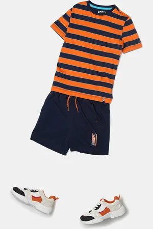 Jockey Boys Super Combed Cotton Printed Shorts With Convenient Side Pockets-AB12