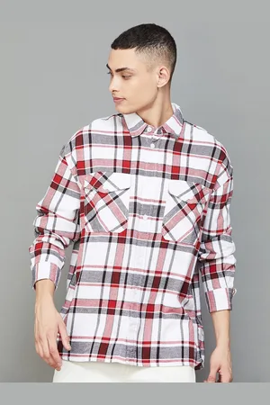Lifestyle Men Tartan Checks Opaque Checked Casual Shirt