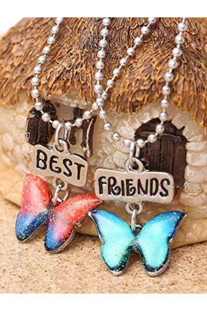EL REGALO Set Of 2 Butterfly Necklace