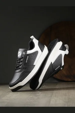 SPYKAR Men Colourblocked Contrast Sole Lace-Ups Sneakers