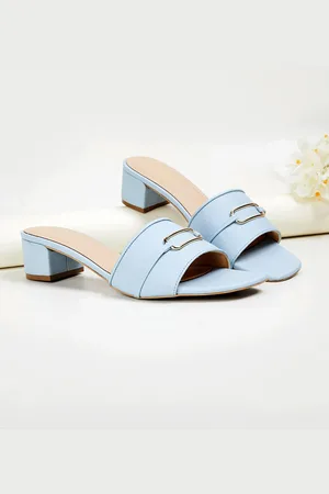 Lifestyle Buckle Detailed Block Heels