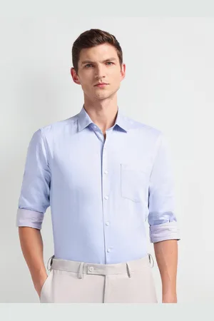 Arrow Spread Collar Long Sleeves Slim Fit Formal Shirt