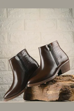 San Frissco Women Textured Block-Heeled Regular Boots