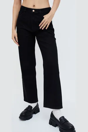 Lifestyle Women Straight Fit Clean Look Pure Cotton Jeans