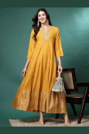 Sangria Embroidered Anarkali Ethnic Dress