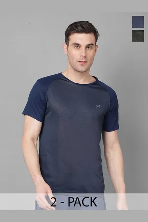 Force NXT Pack Of 2 Raglan Sleeves Solid Anti Odour Cool Sports T-shirts