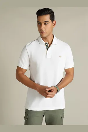Dockers Men Solid Polo Collar Classic Fit T-Shirt