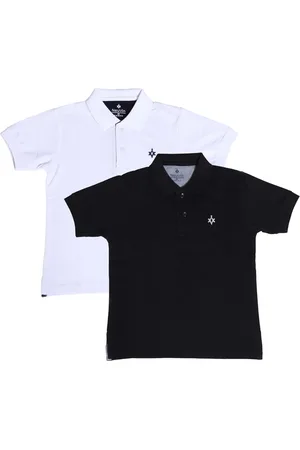 BAESD Boys Pack of 2 Polo Collar Cotton T-shirts
