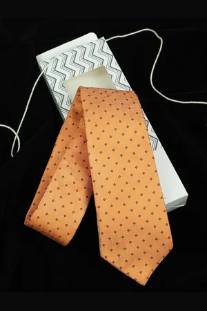 Kavove Men Woven Design Broad Tie