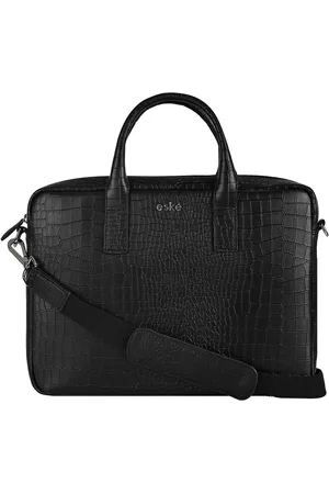 Eske Martin Vegan Leather Animal Print 15inch Laptop Messenger Briefcase