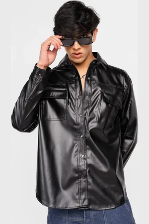 FREAKINS Spread Collar Biker Jacket