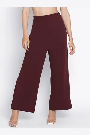 DRAAX Fashions Women High Rise Parallel Trousers