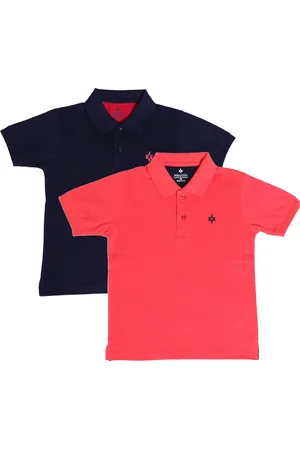 BAESD Boys Pack of 2 Polo Collar Cotton T-shirt