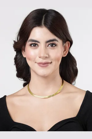 NVR Women Gold-plated Circular Choker Necklace