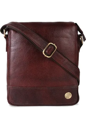 HAMMONDS FLYCATCHER Leather Structured Sling Bag with Fringed