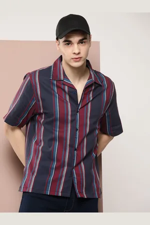 HARVARD Men Opaque Striped Pure Cotton Casual Shirt