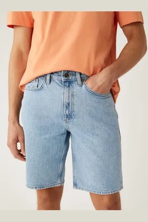 Marks & Spencer Men Washed Pure Cotton Denim Shorts