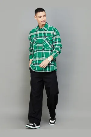 Lifestyle Men Tartan Checks Opaque Checked Casual Shirt