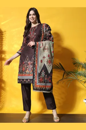 Chhabra 555 Ethnic Motif Printed Straight Kurta With Trouser & Dupatta