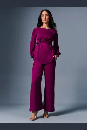 AND Twisted Detail Round Neck Top & Trouser