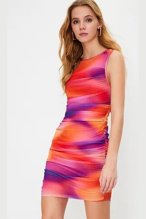 Trendyol Women Round Neck Bodycon Dress
