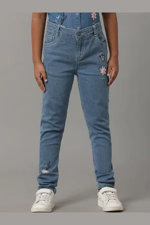 UNDER FOURTEEN ONLY Girls Mid-Rise Skinny Fit Jeans