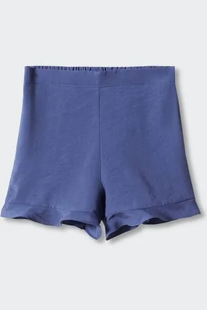 MANGO Girls Ruffle Detail Regular Shorts
