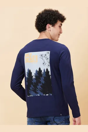 Being Human Graphic Printed Round Neck Long Sleeves Pockets Regular T-shirt