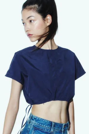 H&M Drawstring-Detail Cropped Top