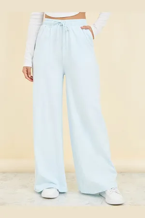 Styli Women Flared Fit Pure Cotton Track Pants