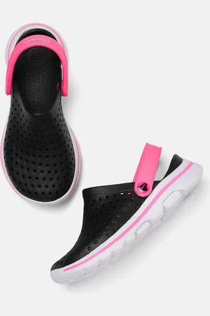 Skechers Girls Black & Pink Solid Clogs