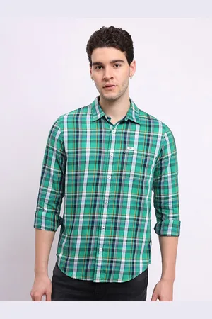 Lee Men Tartan Checks Opaque Checked Casual Shirt