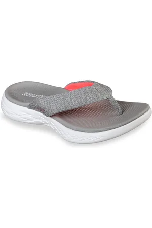 Skechers Women Grey Flip Flops