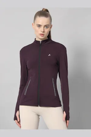ATHLISIS Mock Collar Long Sleeves Lightweight Dry Fit Training or Gym Sporty Jacket