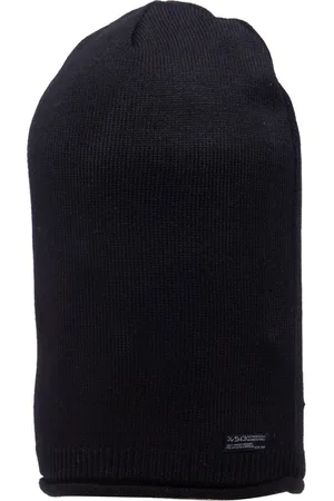 513 Clothing Men Black Pure Cotton Beanie