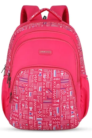 LAVIE Unisex Geometric Printed Backpack with Rain Cover -Up to 16 inch