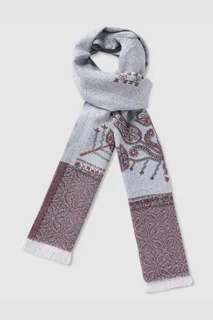Aila Ethnic Motifs Printed Cotton Scarf