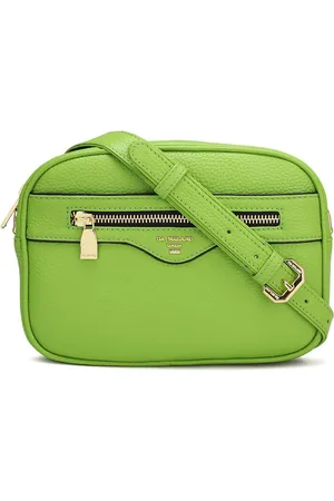 Da Milano Textured Leather Structured Sling Bag
