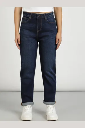Lee Women High-Rise Mom Fit Light Fade Stretchable Jeans