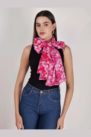 DressBerry Pink Floral Printed Scarf