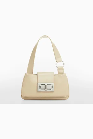 Mango Knot Handle Shopper Bag in Natural | Lyst