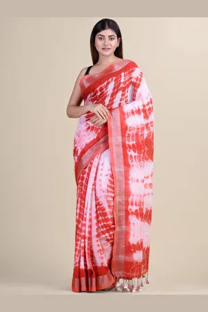 HOUSE OF ARLI Tie and Dye Zari Silk Cotton Saree