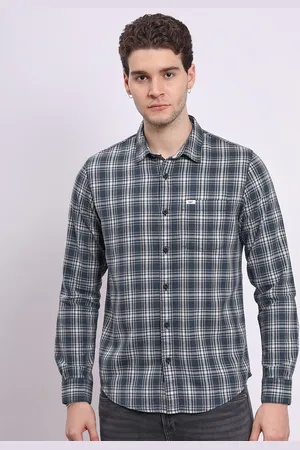 Lee Men Tartan Checks Opaque Checked Casual Shirt