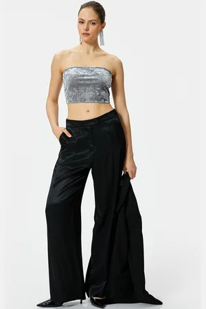 Koton Self Design Strapless Tube Crop Top