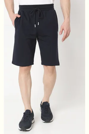 SPYKAR Men Premium Knitted Mid-Rise Cotton Shorts