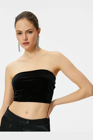 Koton Strapless Tube Crop Top