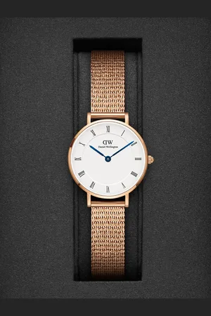 Daniel Wellington Women Stainless Steel Bracelet Style Straps Analogue Watch DW00100681K