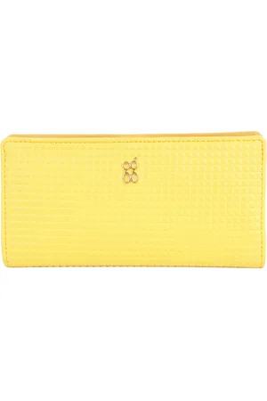 Baggit Women Geometric Textured PU Two Fold Wallet