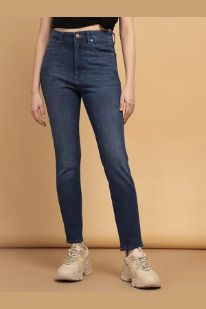 Wrangler Women Skinny Fit High-Rise Light Fade Stretchable Jeans