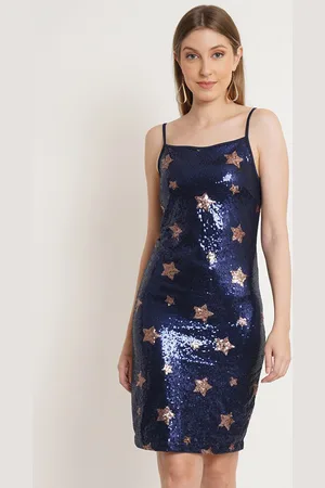 Purple State Embellished Shoulder Strap Sheath Dress